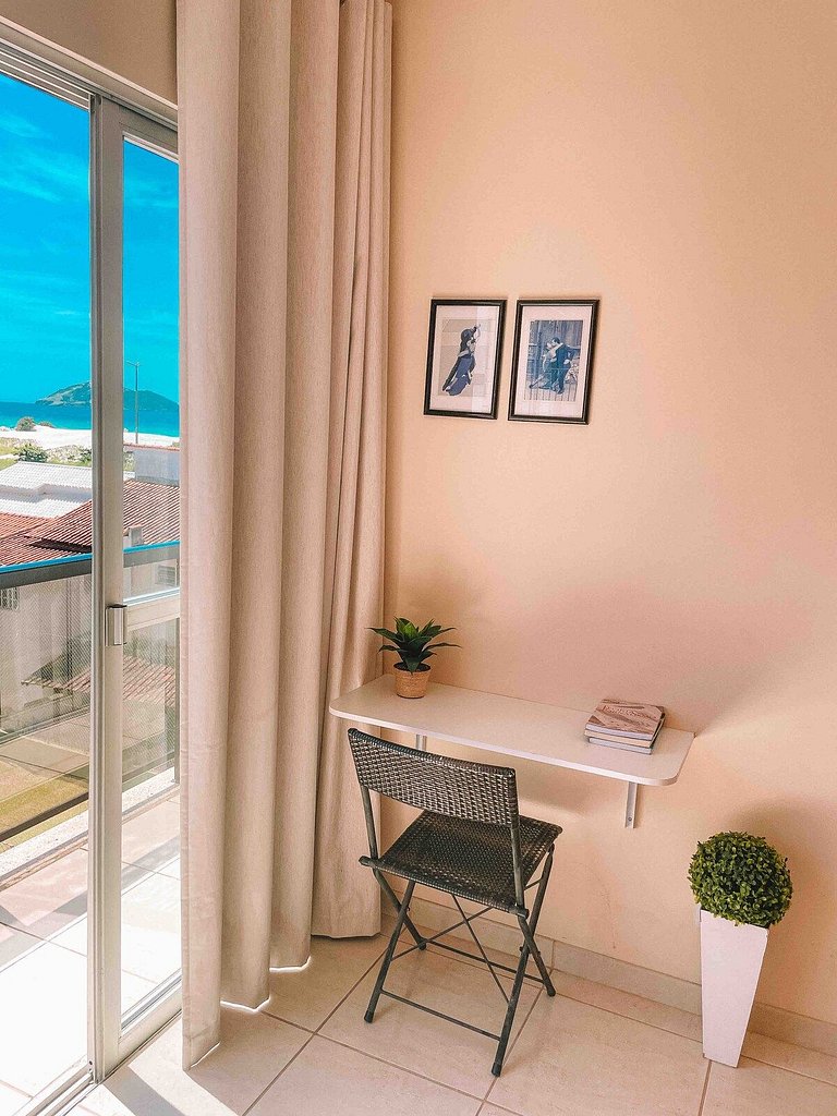 Pé na Areia Praia do forte Cama Queen Wifi Netflix
